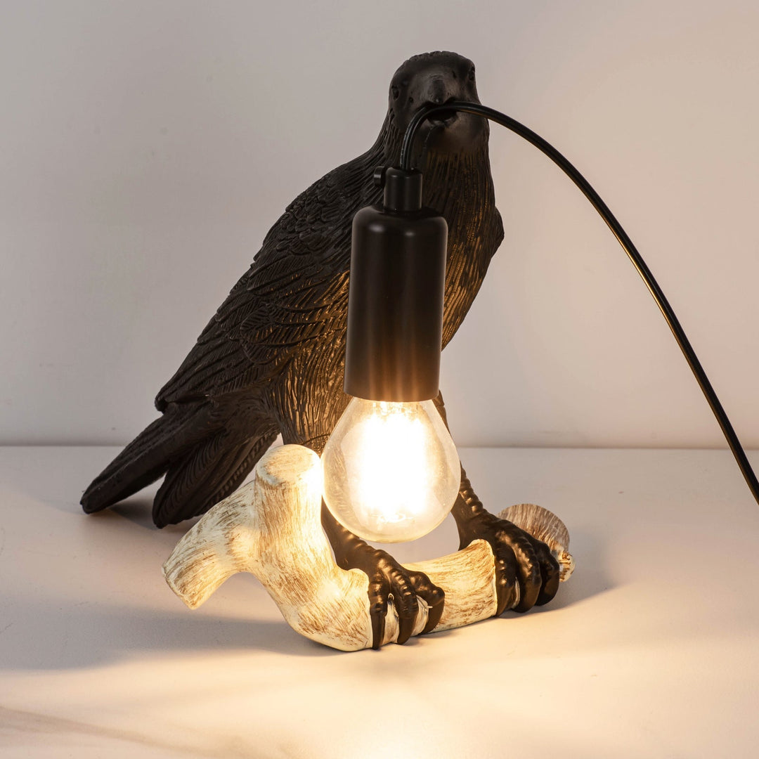 Kreatywna Lampa Stołowa w Kształcie Ptaka – Nocna Lampa Przy Łóżku, Mini Lampa do Salonów i Sypialni