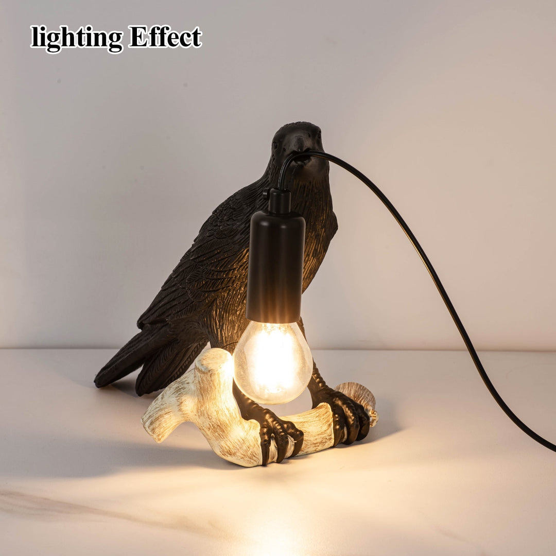Kreatywna Lampa Stołowa w Kształcie Ptaka – Nocna Lampa Przy Łóżku, Mini Lampa do Salonów i Sypialni