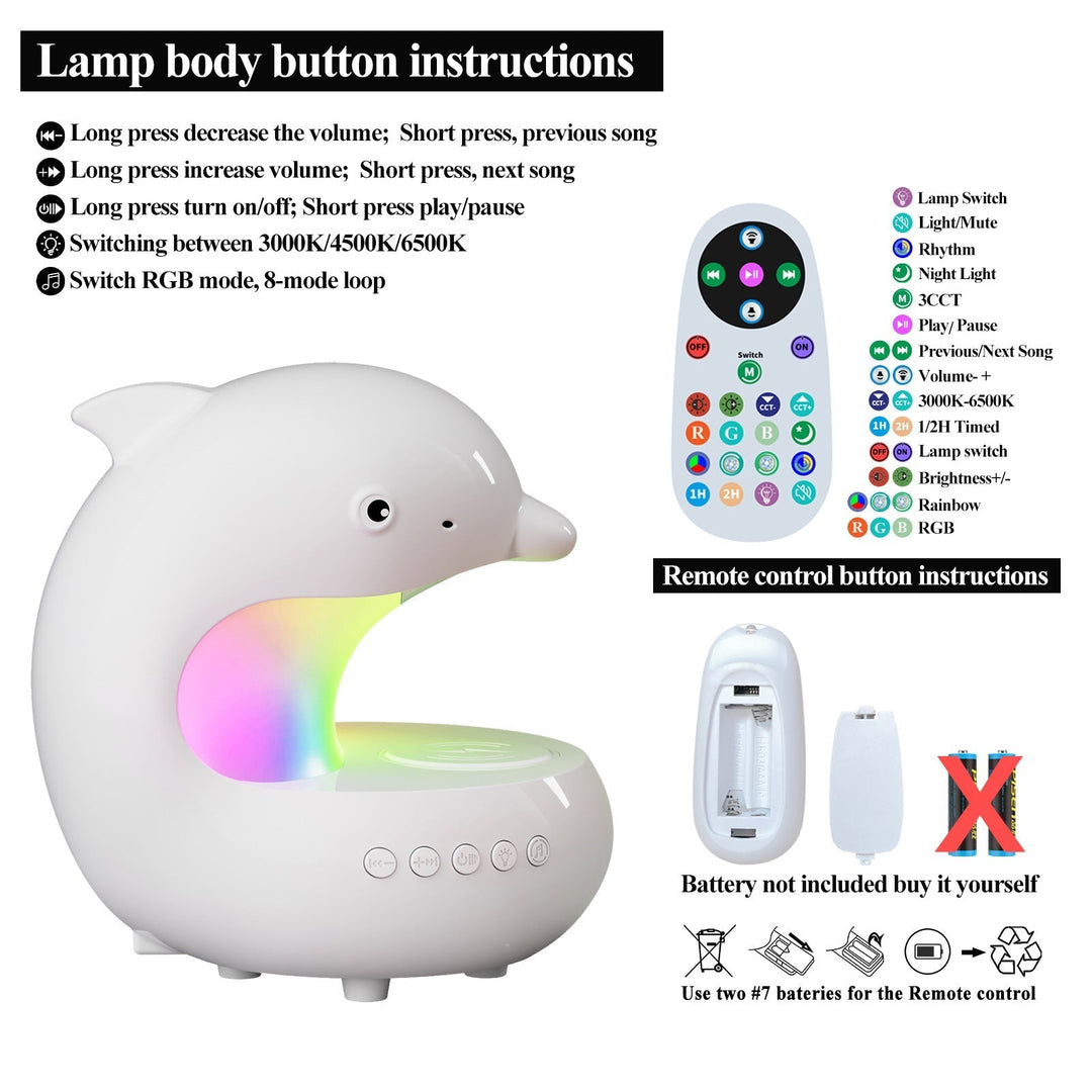 Wiralna Lampa Nocna z Bezprzewodowym Ładowaniem