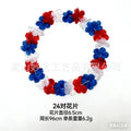 Unisex nan Hawaiian flower collar made of lightweight fabric flowers for party Luau