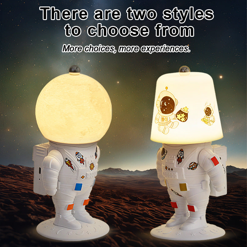 Lampa Księżycowa Astronauta, Żywiczna Lampa Nocna, Dekoracja Sypialni, Kreatywny Prezent