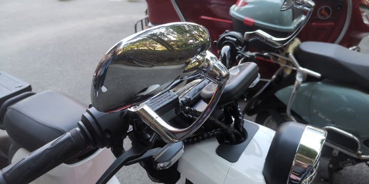 Lusterka Motocyklowe Regulowane z Powłoką Chromową
