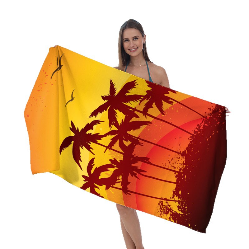 Ręcznik plażowy z lustrzanym wzorem mandali