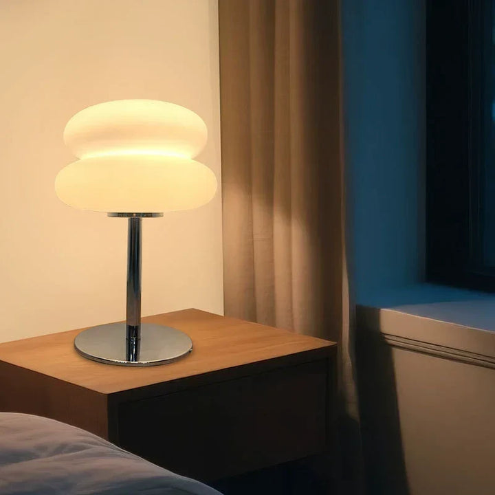 Lampka biurkowa Mini Bauhaus Vintage w kształcie tarty jajecznej