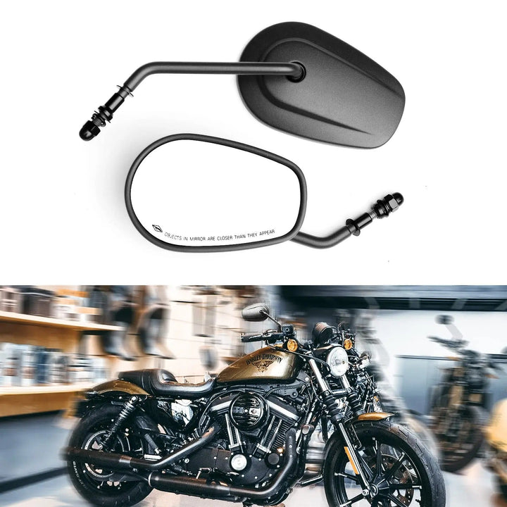 Regulowane Lusterko Motocyklowe z Wysokiej Jakości Wykończeniem Chromowanym