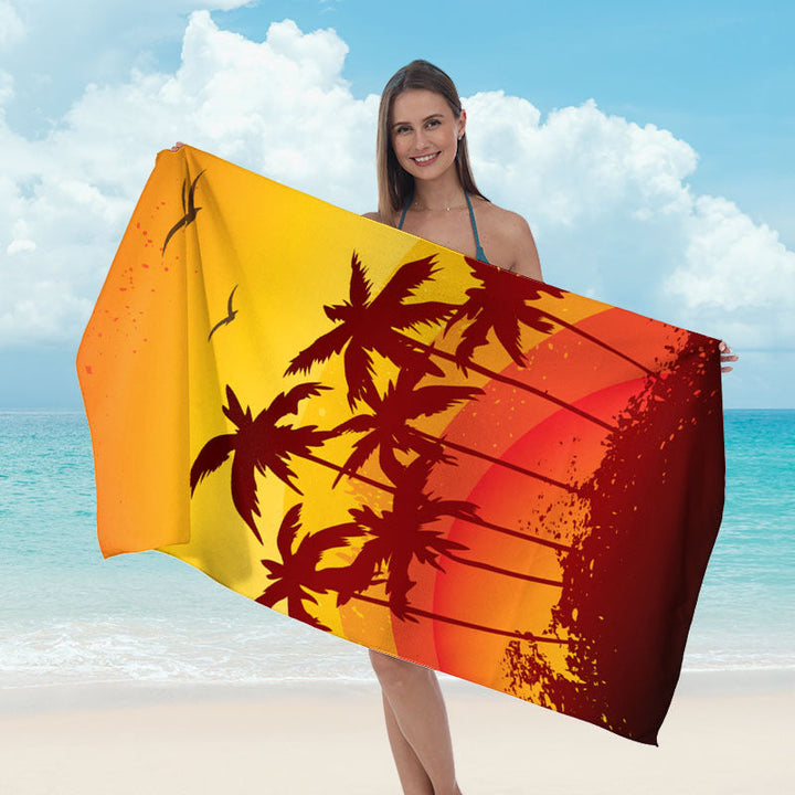 Ręcznik plażowy z lustrzanym wzorem mandali
