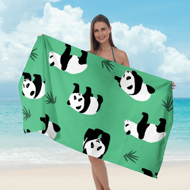 Ręcznik plażowy z lustrzanym wzorem mandali