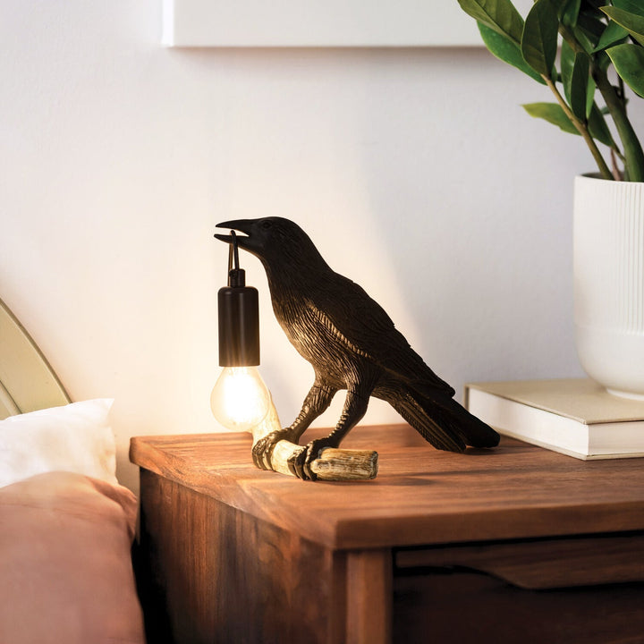 Kreatywna Lampa Stołowa w Kształcie Ptaka – Nocna Lampa Przy Łóżku, Mini Lampa do Salonów i Sypialni