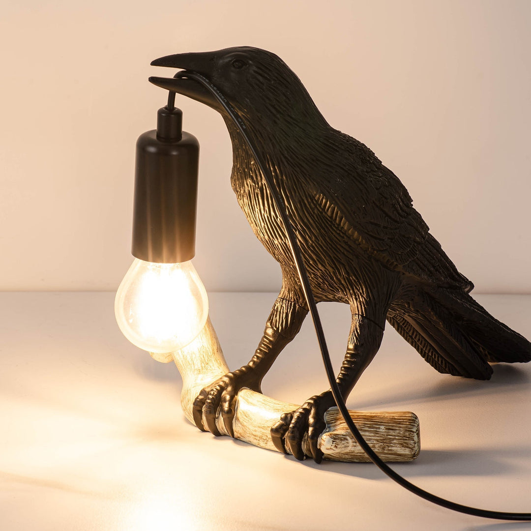 Kreatywna Lampa Stołowa w Kształcie Ptaka – Nocna Lampa Przy Łóżku, Mini Lampa do Salonów i Sypialni
