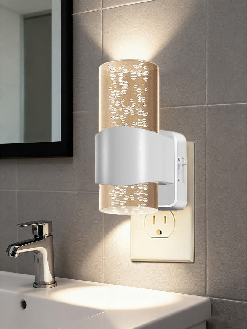 LED Czujnik Nocna Lampa Stepless Dimming Oświetlenie Ścienne Korytarza