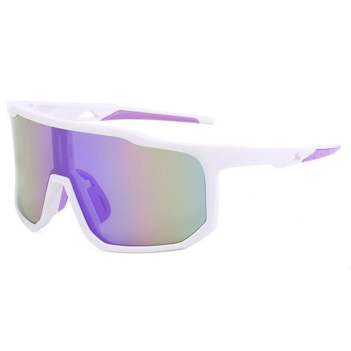 Damskie sportowe okulary przeciwsłoneczne wyścigowe z szerokim polem widzenia i nowoczesnymi lustrzanymi soczewkami