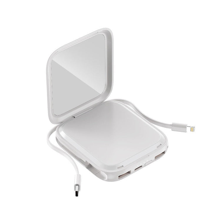 Przenośny kosmetyczny power bank z wbudowanym lustrem