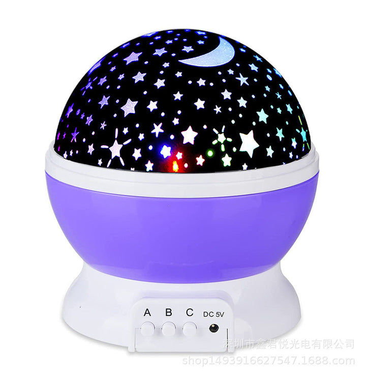 Kojąca Lampa Nocna z Projekcją Gwiazd