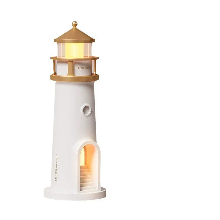 Lampka Projekcyjna Latarnia Morska z Bluetooth, Ambientowe Światło Nocne, Zdalnie Sterowana Lampa Stołowa z Czujnikiem Ruchu