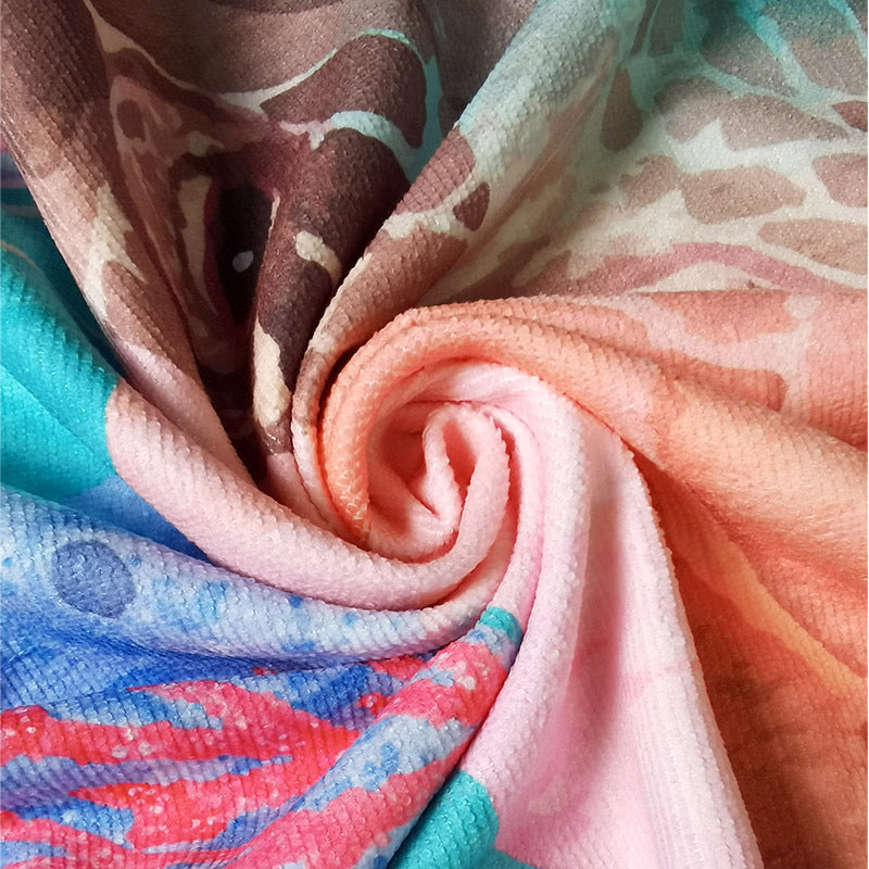 Ręcznik plażowy z lustrzanym wzorem mandali