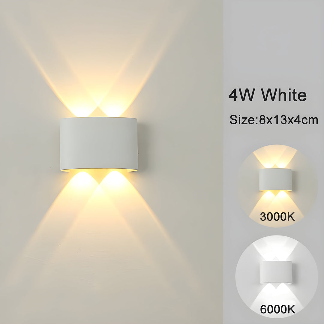 LED lampy ścienne do wnętrz i na zewnątrz
