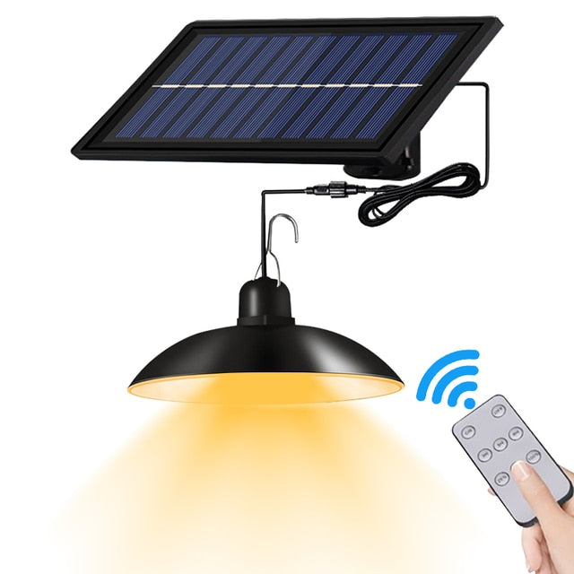 Solarno-czujnikowy czujnik ruchu - Lampa zewnętrzna z pilotem
