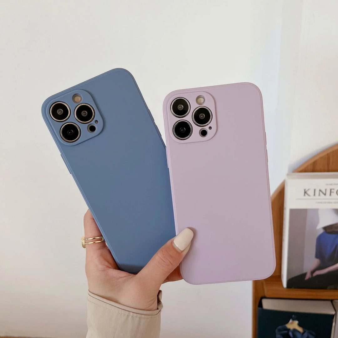 Pastelowy silikonowy pokrowiec na iPhone&
