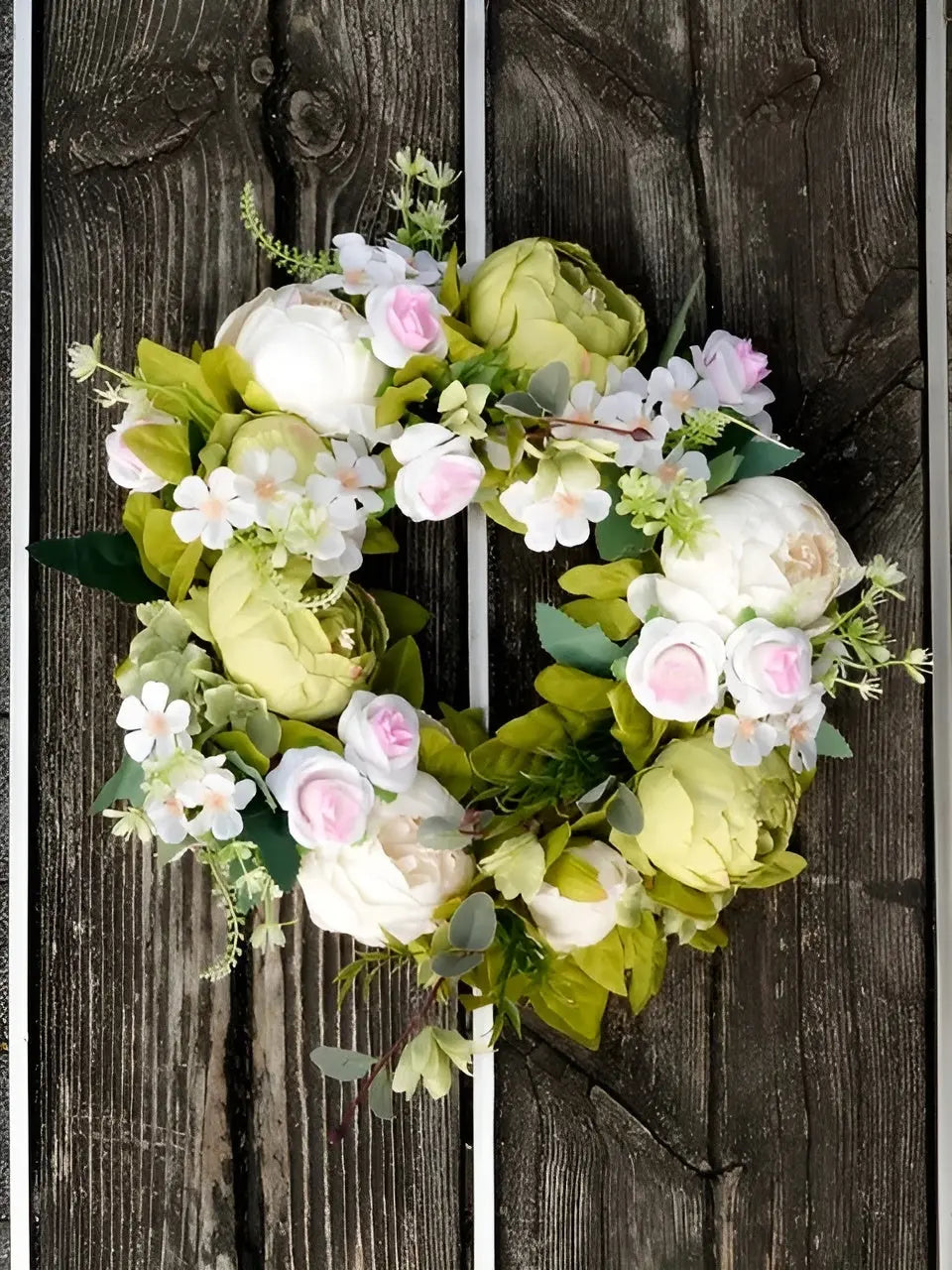Sztuczny Wianek - AutumnBloom - Na Zewnątrz i Peonie - Przytulna Dekoracja Jesienna