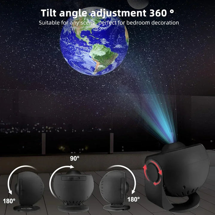 Projektor Galaktyczny Aurora - Planetarium Nocna Lampa 13 Filmów