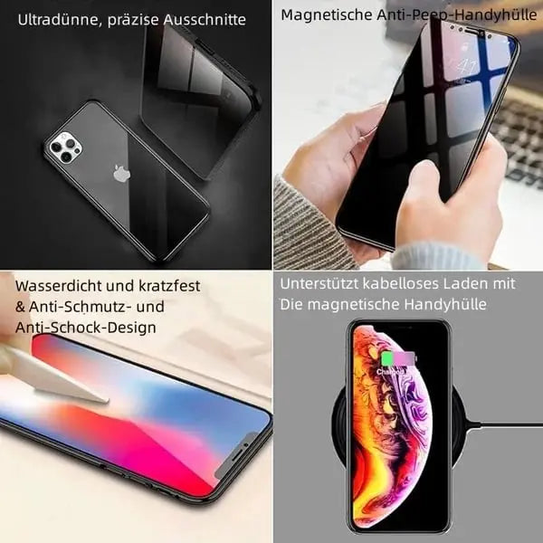 Etui na telefon z filtrem prywatności – Slim pRedection z filtrem prywatności i metalową ramką