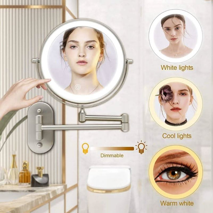 LUXMIRROR – Luksusowe Złote Lustro do Makijażu