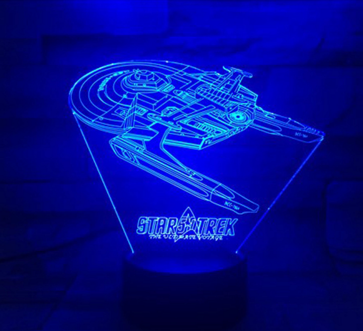 Lampa iluzji optycznej 3D Star Trek