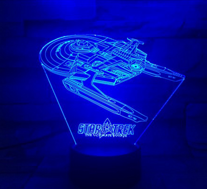 Lampa iluzji optycznej 3D Star Trek