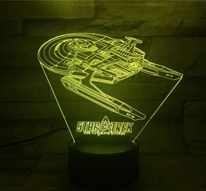 Lampa iluzji optycznej 3D Star Trek