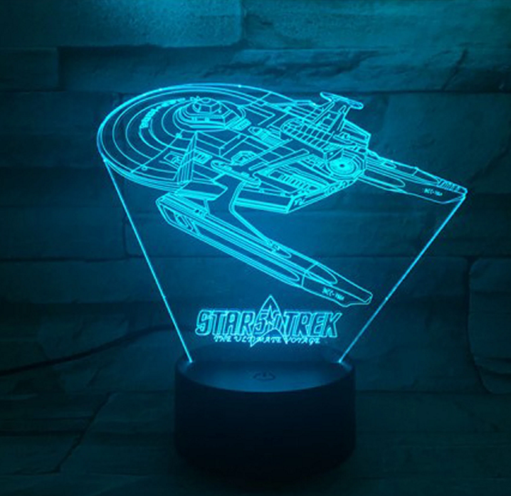 Lampa iluzji optycznej 3D Star Trek