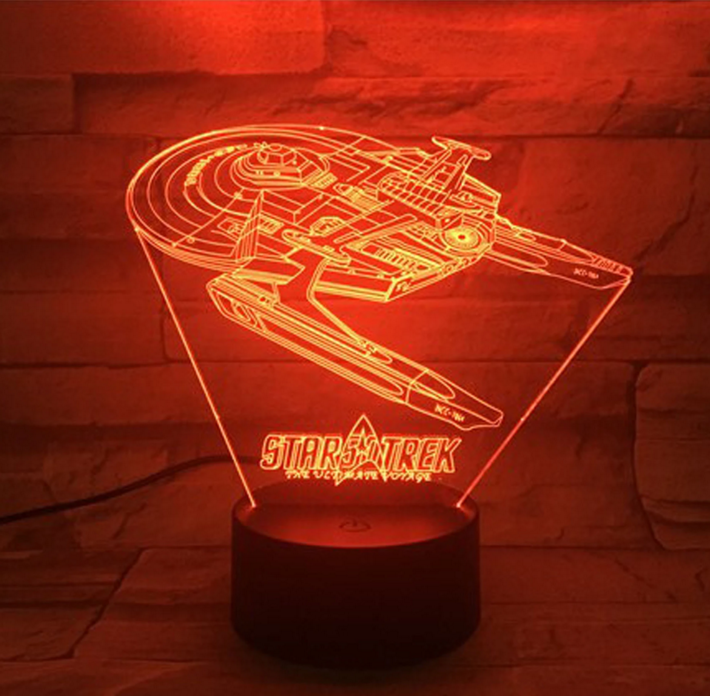 Lampa iluzji optycznej 3D Star Trek