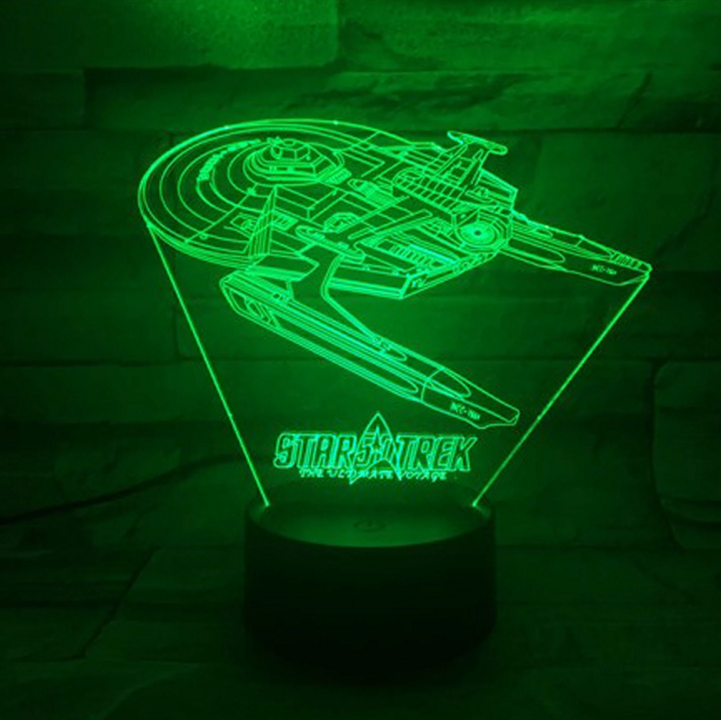 Lampa iluzji optycznej 3D Star Trek