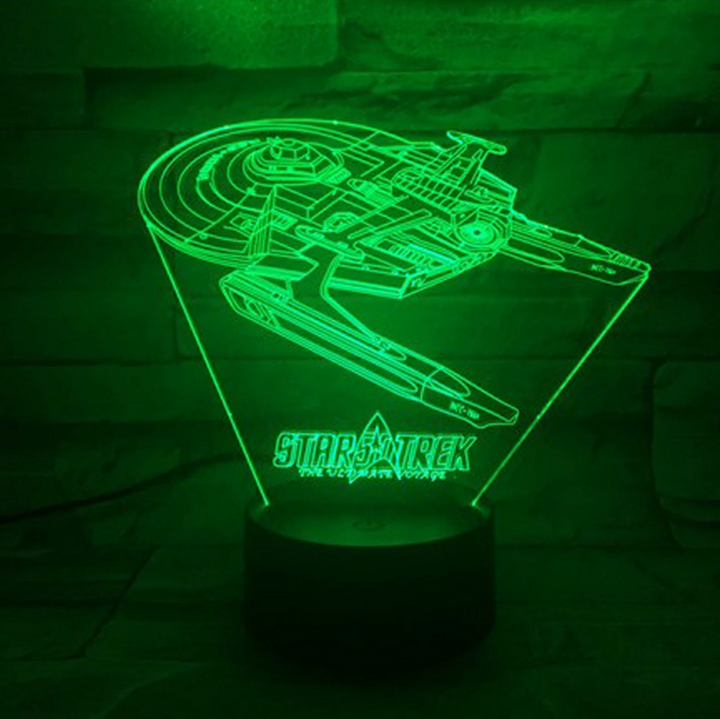Lampa iluzji optycznej 3D Star Trek