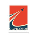 Plakat Retro Samolotu Concorde na Płótnie