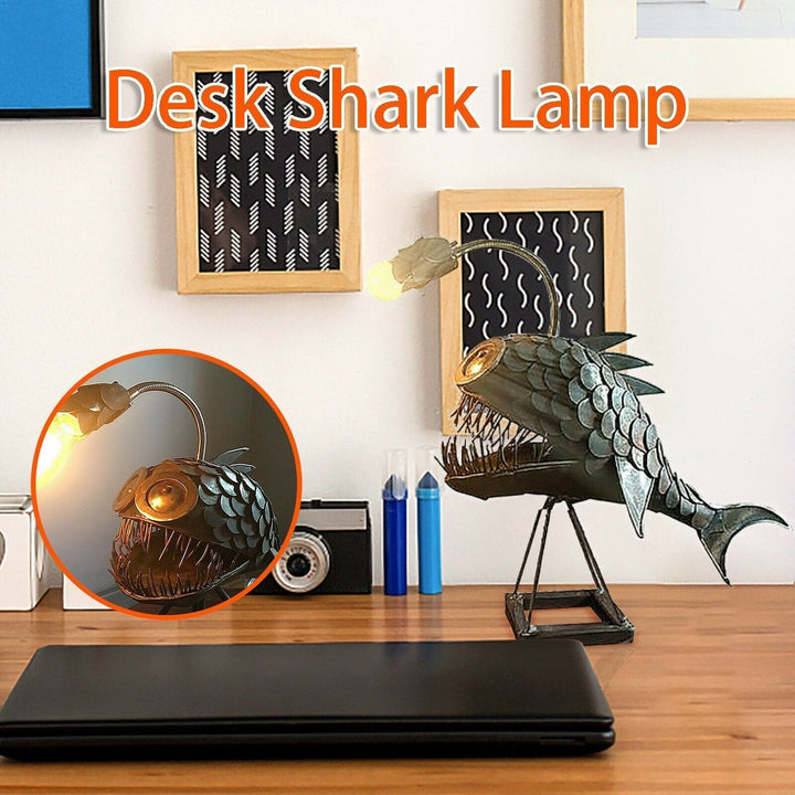 Retro Lampa Stołowa Światło Rybki z Elastyczną Głową Lampy Artystyczne Lampy Stołowe do Domu Bar Café Domowe Dekoracje Artystyczne
