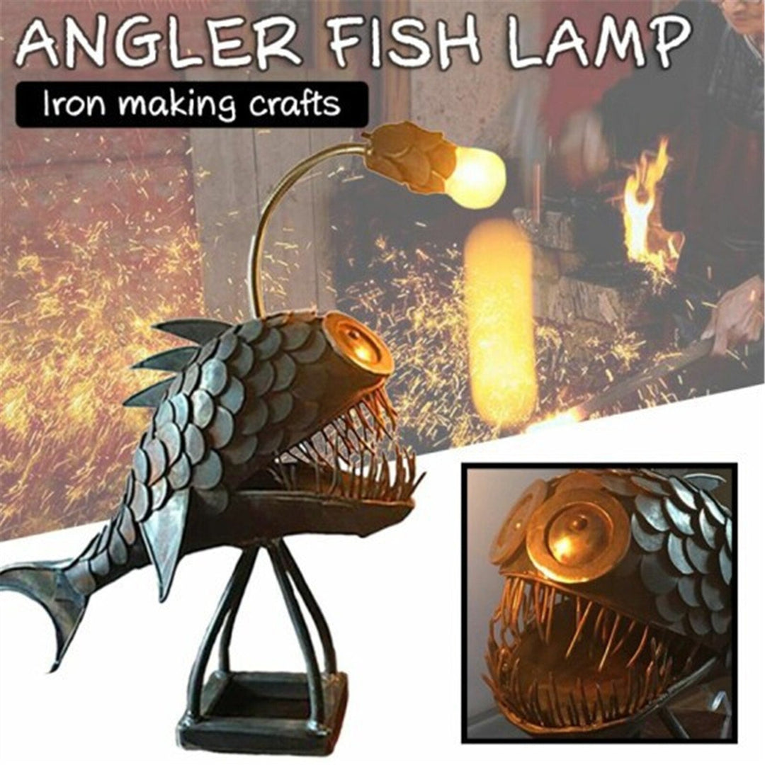 Retro Lampa Stołowa Światło Rybki z Elastyczną Głową Lampy Artystyczne Lampy Stołowe do Domu Bar Café Domowe Dekoracje Artystyczne