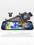 Lusterko Wsteczne z Kamerą Dash 4K Z Przodu i Z Tyłu | CarPlay i Inteligentny Asystent Kierowcy