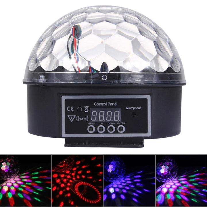 Cyfrowa LED RGB Kryształowa Magiczna Kula Efektów Scenicznych, Oświetlenie DMX na Imprezy Disco DJ Bar z kolorowymi wzorami