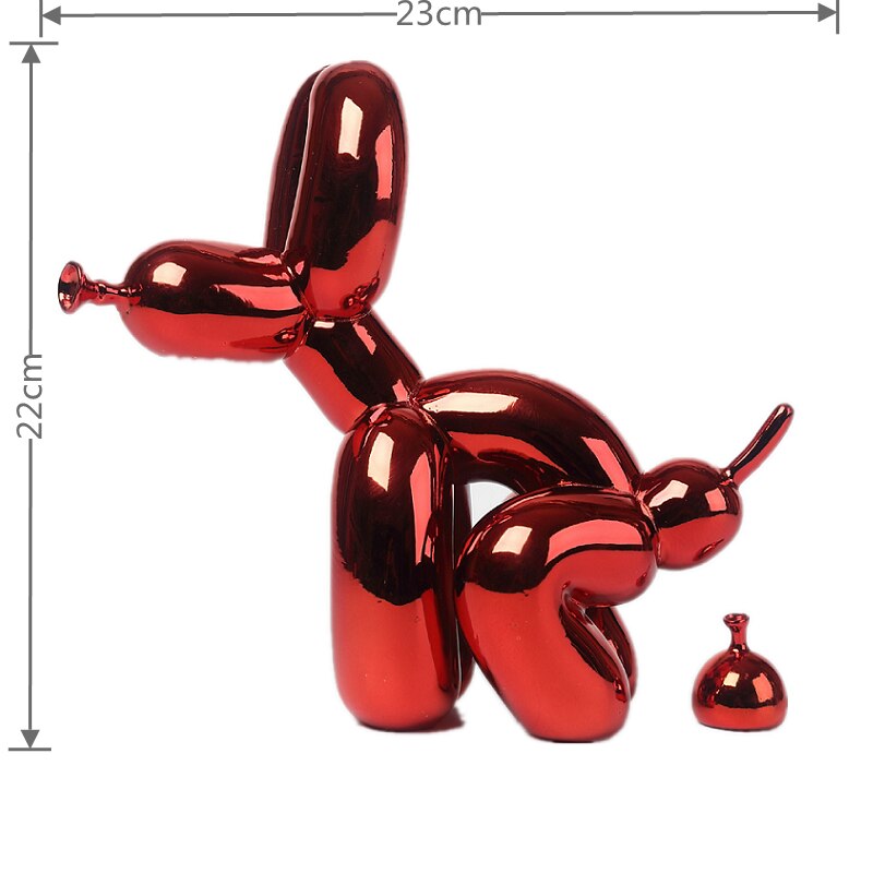 Rzeźba Psa Balonowego, Statua Sztuki Balonowej, Mini Figurka Kolekcjonerska, Dekoracja Domowa, Figurka Żywiczna, Akcesoria Biurkowe, Dekoracja Pokoju