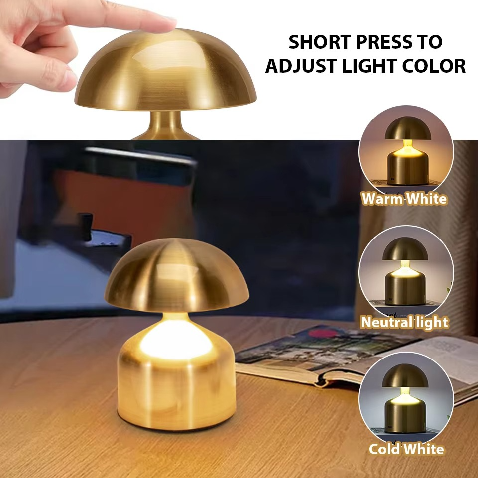 Wszechstronna Lampa Nocna LED z Dotykowym Sterowaniem - 3 Kolory, Przyciemniana
