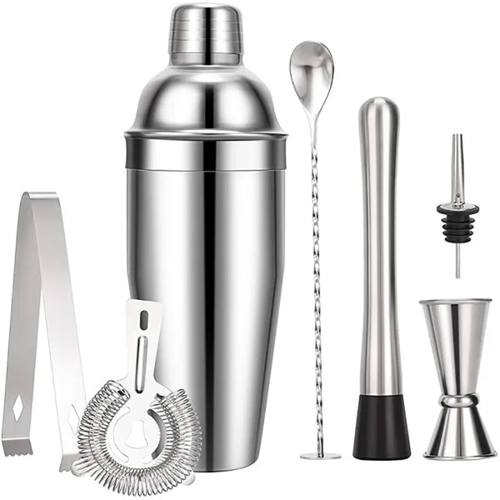 550 ml/750 ml Stal nierdzewna Shaker do koktajli Zestaw narzędzi barmana Zestaw barowy z wieszakiem na wino Narzędzie na prezent urodzinowy