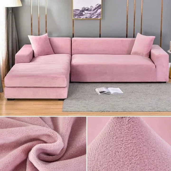 PlushFit - Pokrowce na Sofy Wysokiej Jakości Wykonane z Rozciągliwego Aksamit
