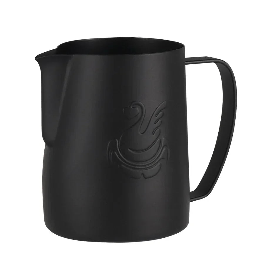 600ml stalowy dzbanek do kawy, spieniacz do mleka, kubek, urządzenie do robienia śmietany, narzędzie do latte art, elegancka łabędź