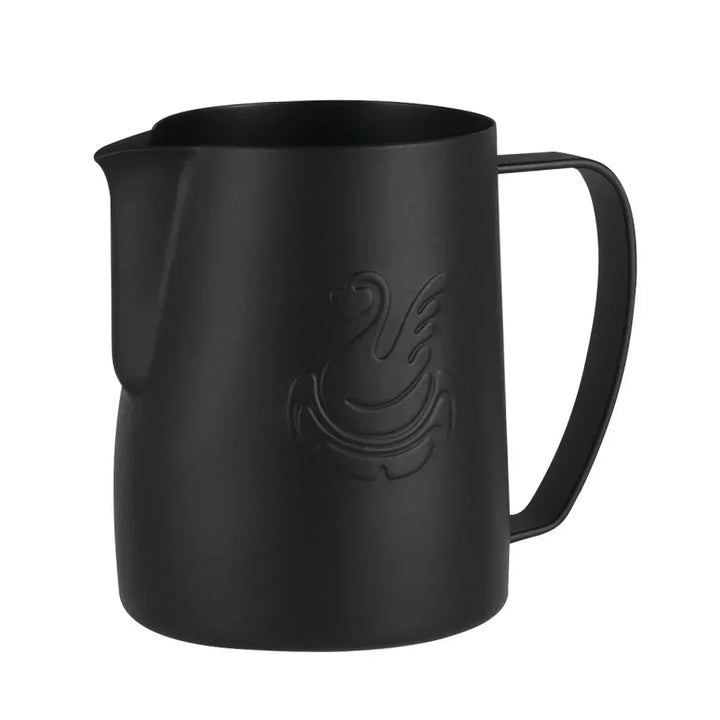600ml stalowy dzbanek do kawy, spieniacz do mleka, kubek, urządzenie do robienia śmietany, narzędzie do latte art, elegancka łabędź