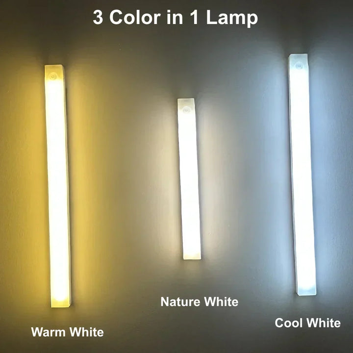 Czujnik ruchu LED lampka nocna lampa bezprzewodowa z ładowaniem USB
