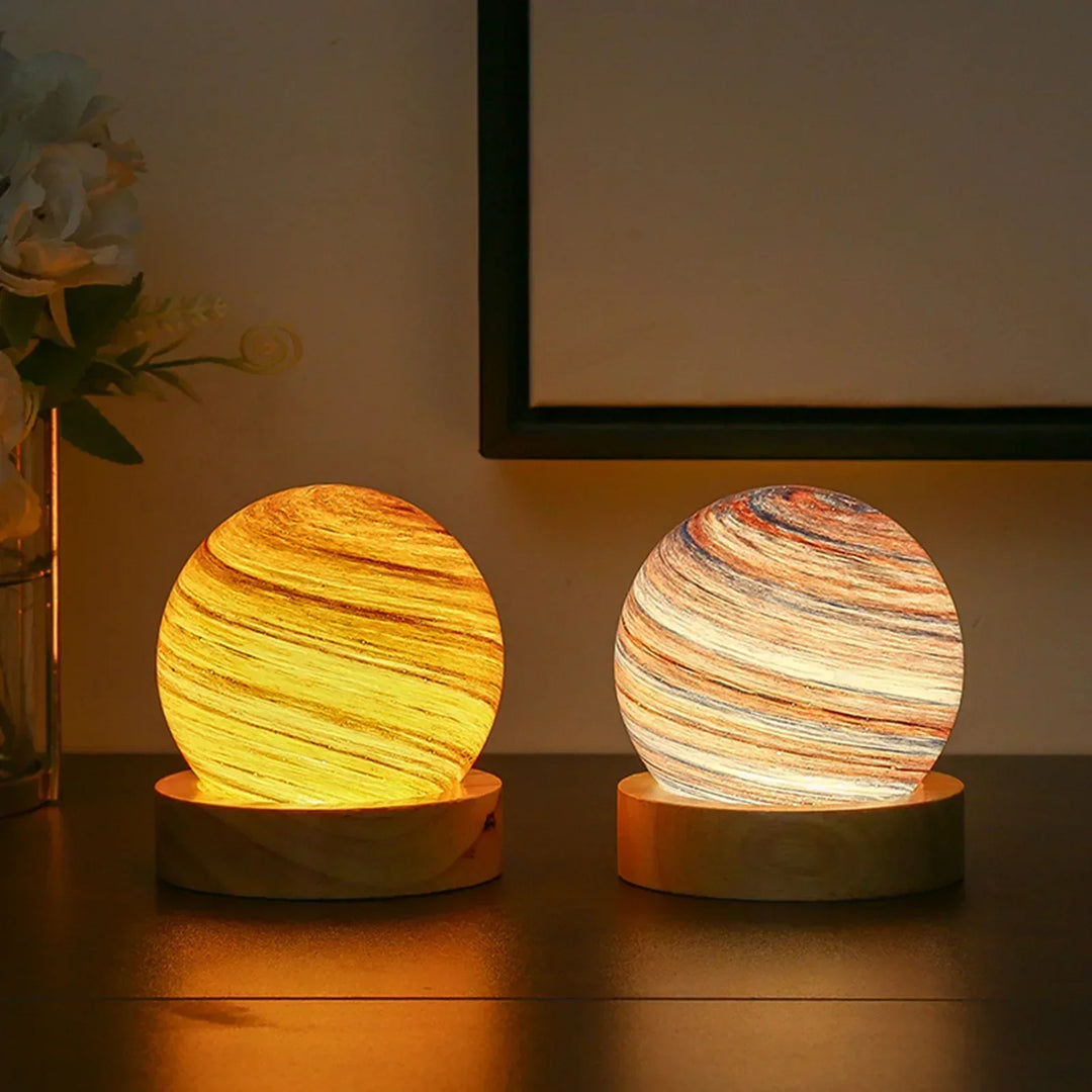 CosmicGlow - Mini lampki nocne 3D - dekoracja solarna LED - galaktyczna atmosfera