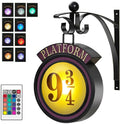 Lampka nocna LED z figurką Harry'ego Pottera 9 3/4, magiczne lampy ścienne, lampka 3D do pokoju Harry'ego, dekoracja pokoju, prezent na urodziny dla dzieci