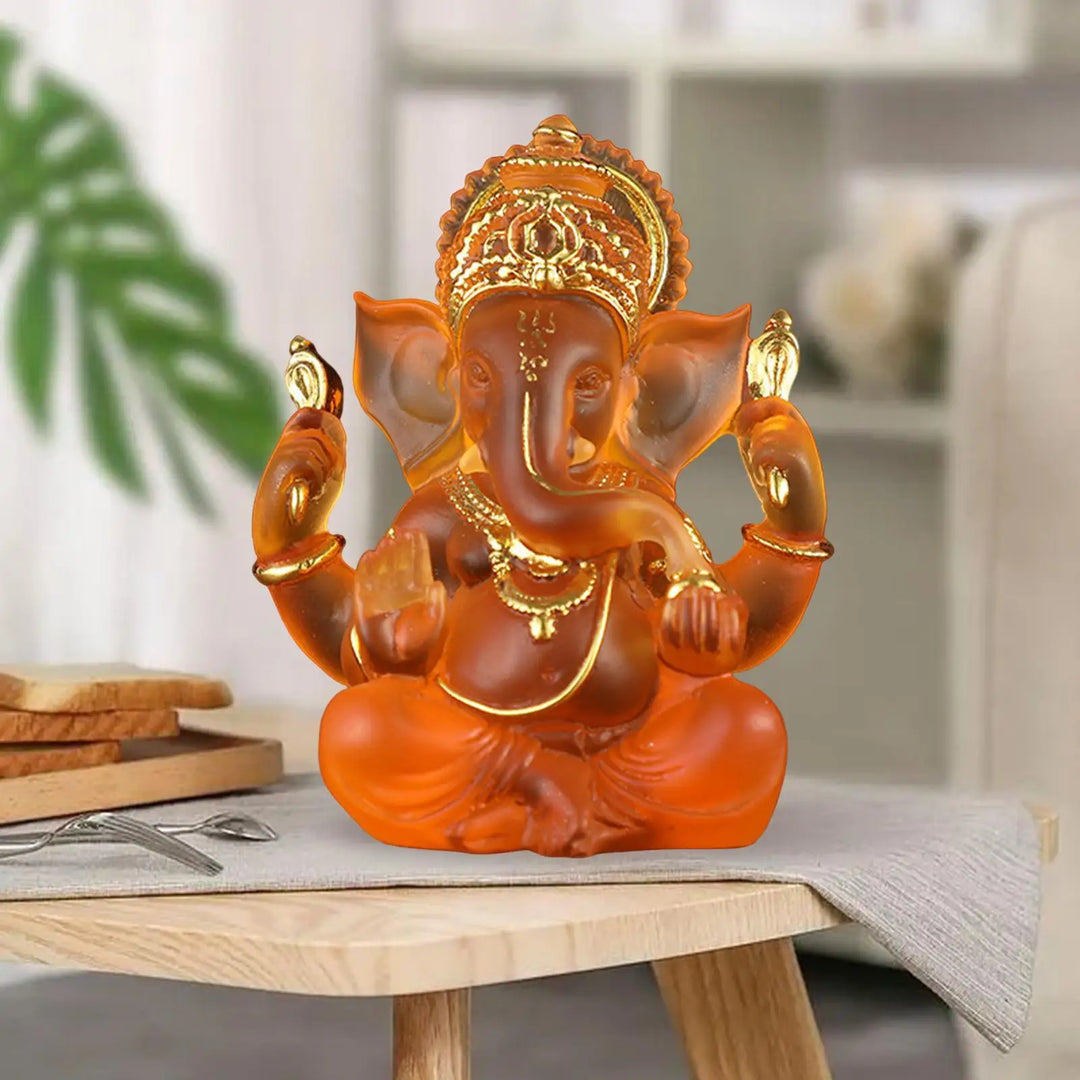 Rzadkie kolorowe półprzezroczyste statuy Ganesh przynoszące szczęście w Twoim domu