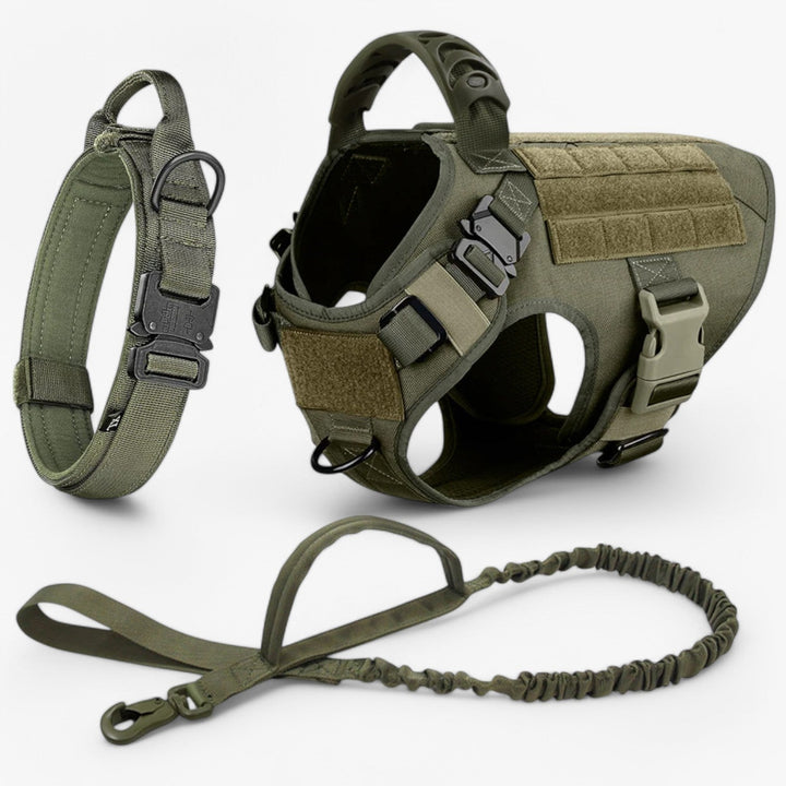 Szelki dla psa KrachtGrip – Regulowane taktyczne szelki do treningu i spacerów
