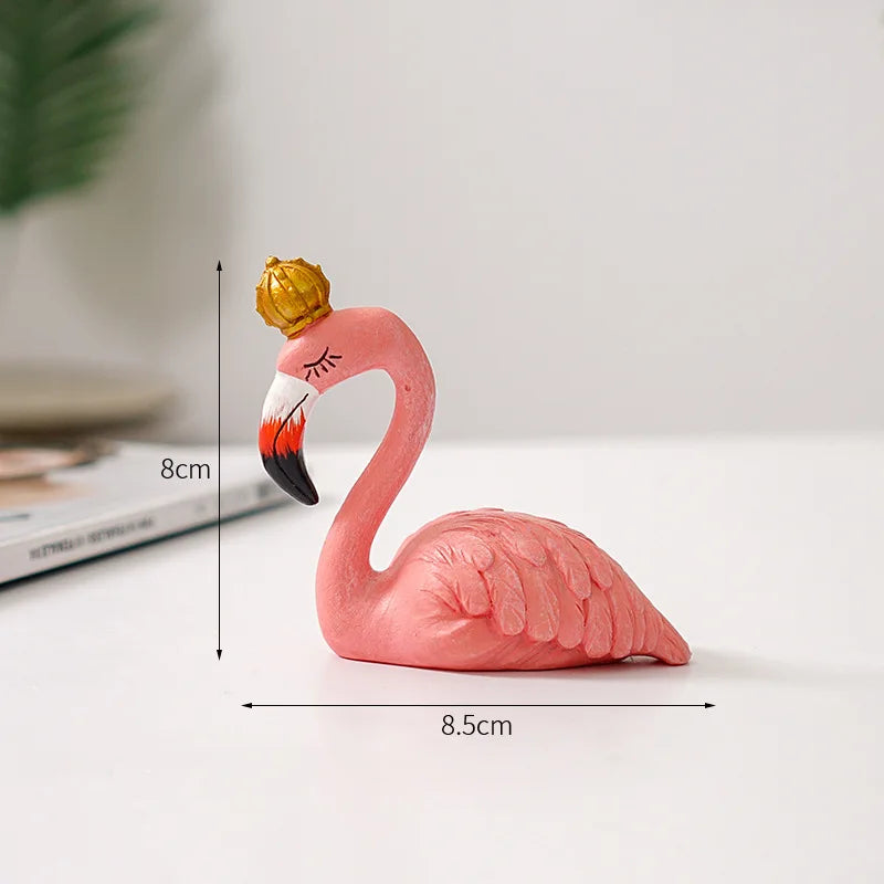 Figurka Flaminga Nordic Figurine Statua Rzeźba Dekoracja do Salonu Biura na Ślub Przyjęcie Ornamenty Dekoracja Domowa Akcesoria